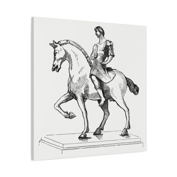 91663-45.jpg Man on a Horse by Gazette Des Beaux-Arts Standard Canvas