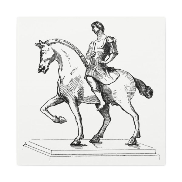 91663-46.jpg Man on a Horse by Gazette Des Beaux-Arts Standard Canvas