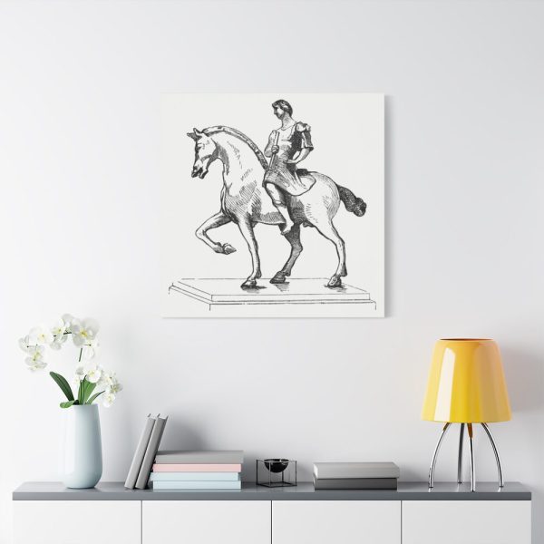 91663-47.jpg Man on a Horse by Gazette Des Beaux-Arts Standard Canvas