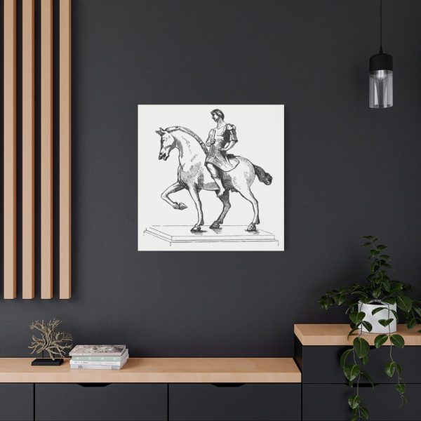 91663-48.jpg Man on a Horse by Gazette Des Beaux-Arts Standard Canvas