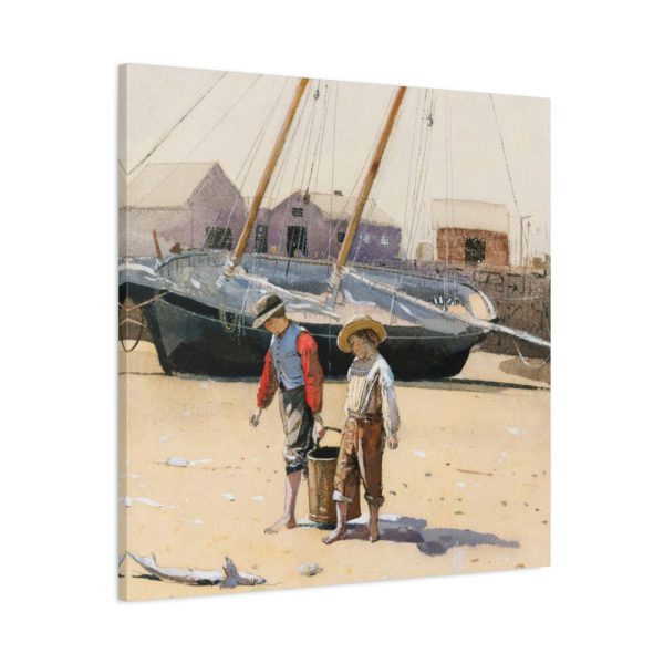 91663-5.jpg Basket of Clams by Winslow Homer Standard Canvas