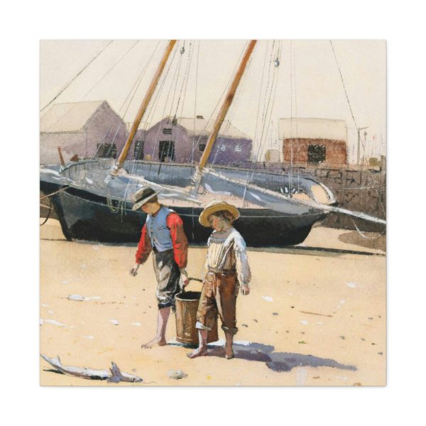 91663-6.jpg Basket of Clams by Winslow Homer Standard Canvas