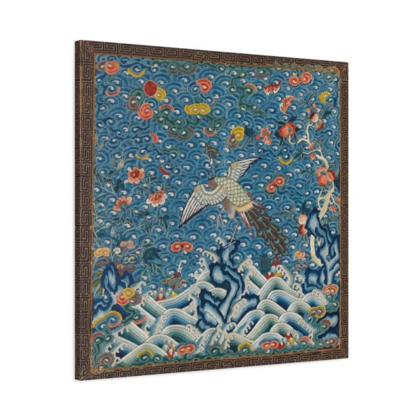 91663-75.jpg Rank Badge with Peacock Standard Canvas