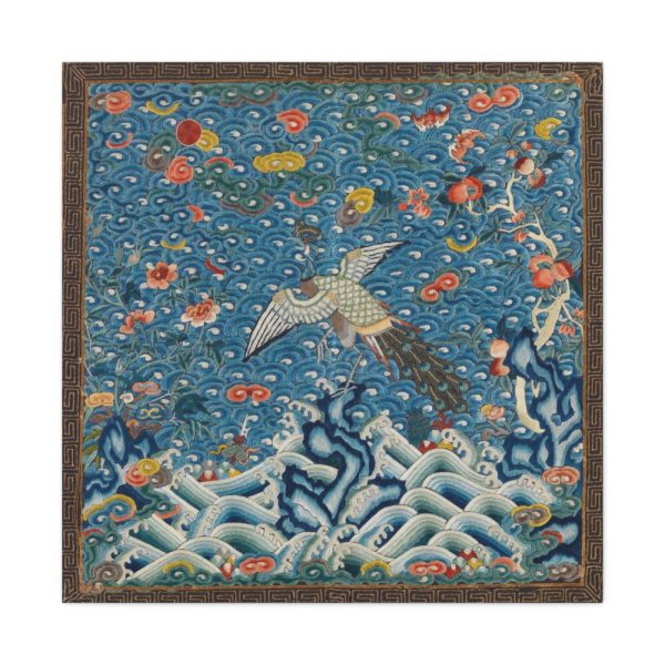 91663-76.jpg Rank Badge with Peacock Standard Canvas