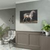 92408-11.jpg Saddled Gray Horse Walking by Jacques-Laurent Agasse Poster