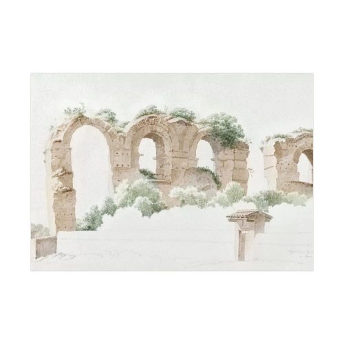 92408-111.jpg A Part of an Aqueduct in Rome by Joseph August Knip Poster