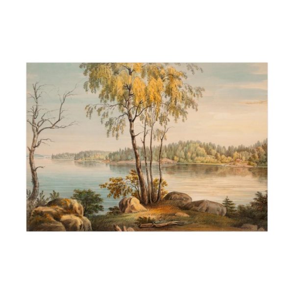 92408-195.jpg Lakeside View Near Träskända Manor, by Magnus Von Wright Poster