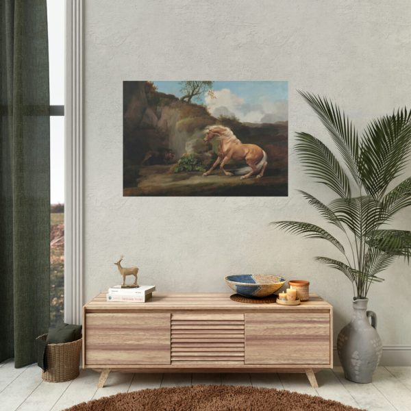 92408-22.jpg Horse Frightened by a Lion by George Stubbs Poster