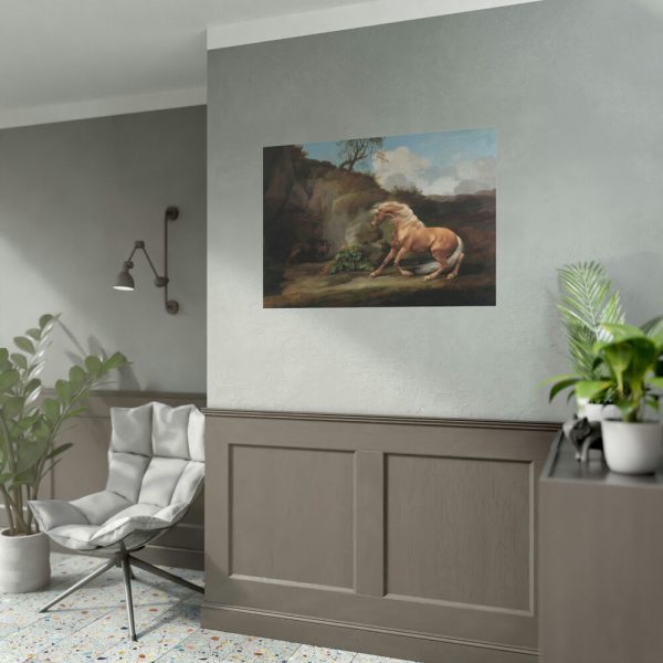 92408-23.jpg Horse Frightened by a Lion by George Stubbs Poster