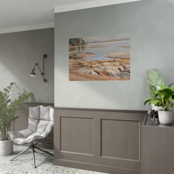 92408-239.jpg Log Raft by Albert Edelfelt Poster