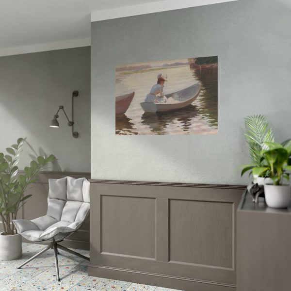 92408-254.jpg Woman in a Rowing Boat by Albert Edelfelt Poster