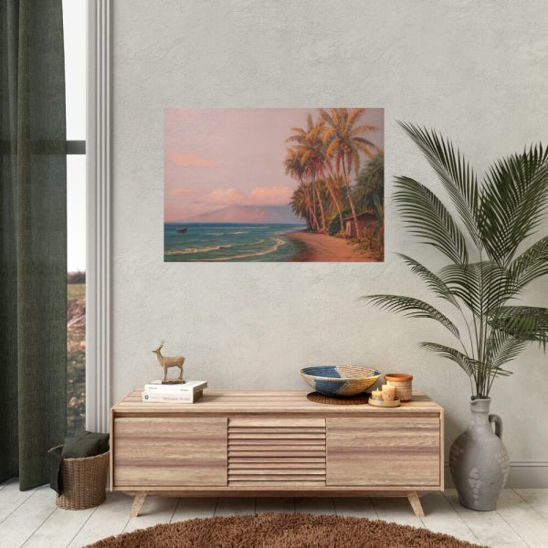 92408-259.jpg Lahaina Beach West Maui by D. Howard Hitchcock Poster