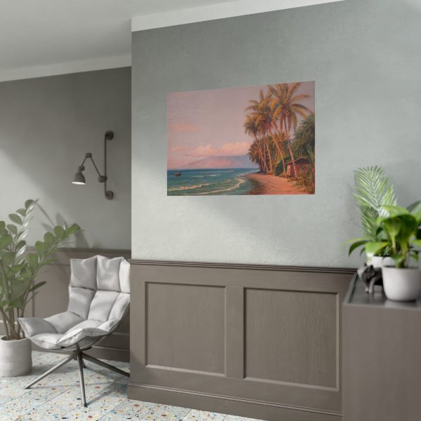 92408-260.jpg Lahaina Beach West Maui by D. Howard Hitchcock Poster
