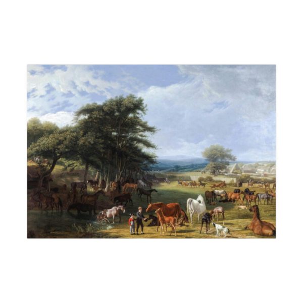 92408-30.jpg Lord Rivers's Stud Farm by Jacques-Laurent Agasse Poster