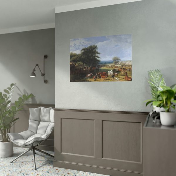 92408-32.jpg Lord Rivers's Stud Farm by Jacques-Laurent Agasse Poster
