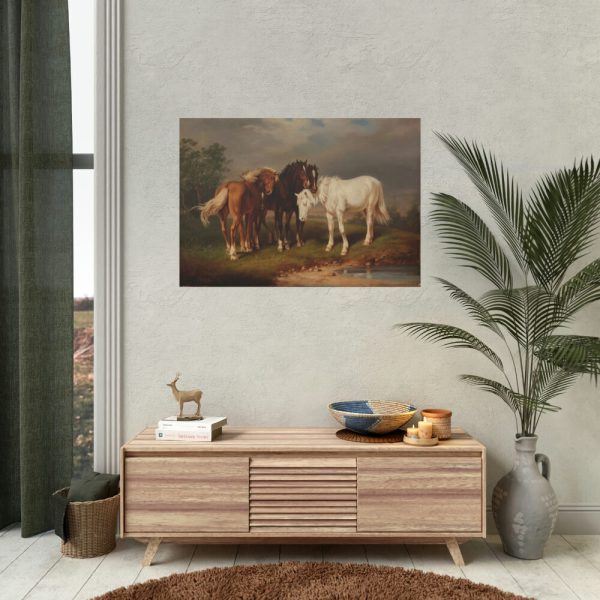 92408-4.jpg Horses after Carl Wahlbom by Magnus Von Wright Poster