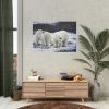 Polar Bears Walking Together Poster