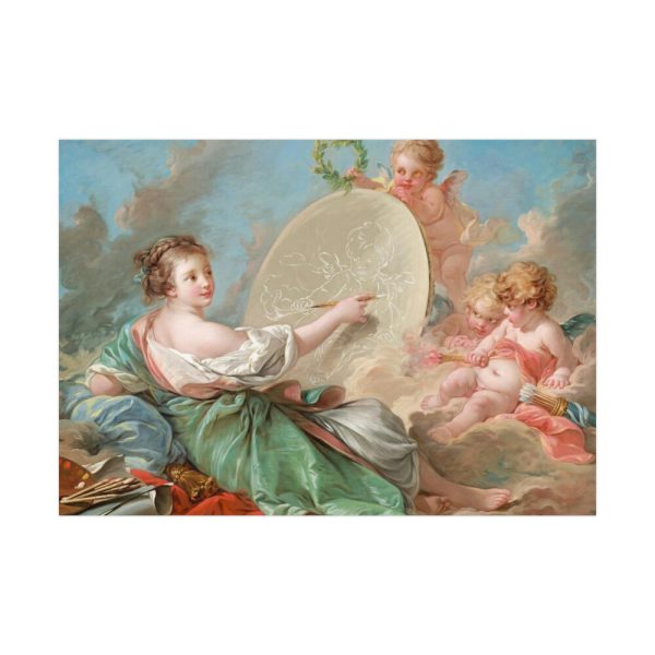 Allegory of Painting by François Boucher Poster