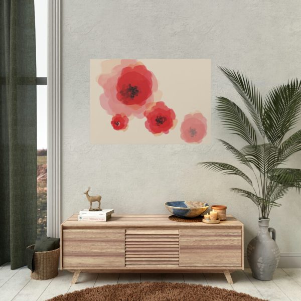 92408-73.jpg Red Flower Art Poster
