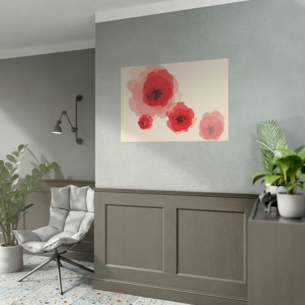92408-74.jpg Red Flower Art Poster