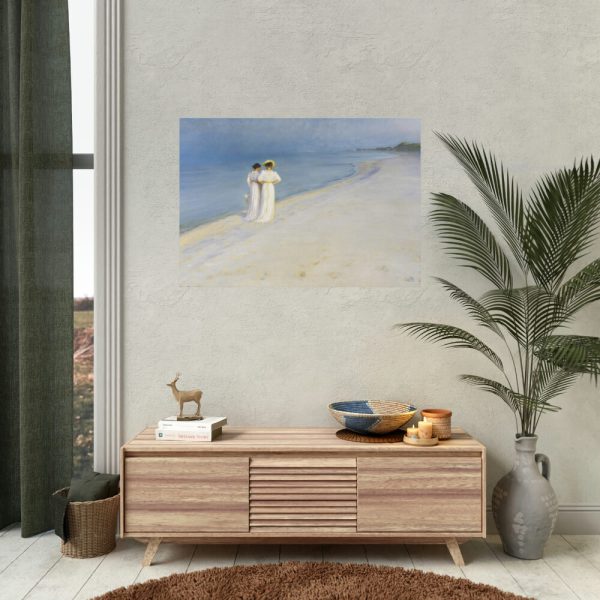 92408-76.jpg Summer evening on Skagen's Beach by Peder Severin Kroyer Poster