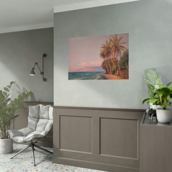 92408-83.jpg Lahaina Beach - West Maui by D. Howard Hitchcock Poster