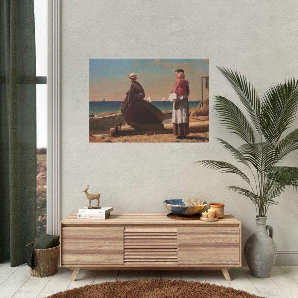 92408-88.jpg Dad's Coming by Winslow Homer Poster