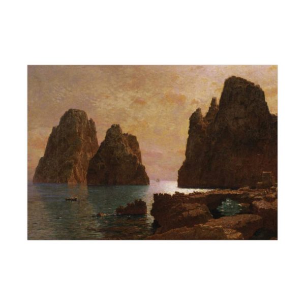 92408-96.jpg Isle of Capri, The Faraglioni by William Stanley Haseltine Poster