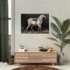 92409-10.jpg Saddled Gray Horse Walking by Jacques-Laurent Agasse Poster