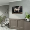 92409-11.jpg Saddled Gray Horse Walking by Jacques-Laurent Agasse Poster
