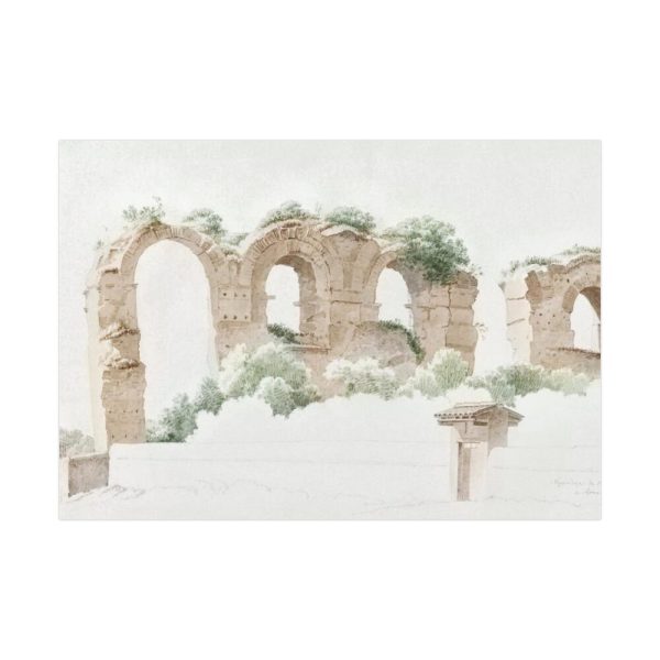 92409-111.jpg A Part of an Aqueduct in Rome by Joseph August Knip Poster