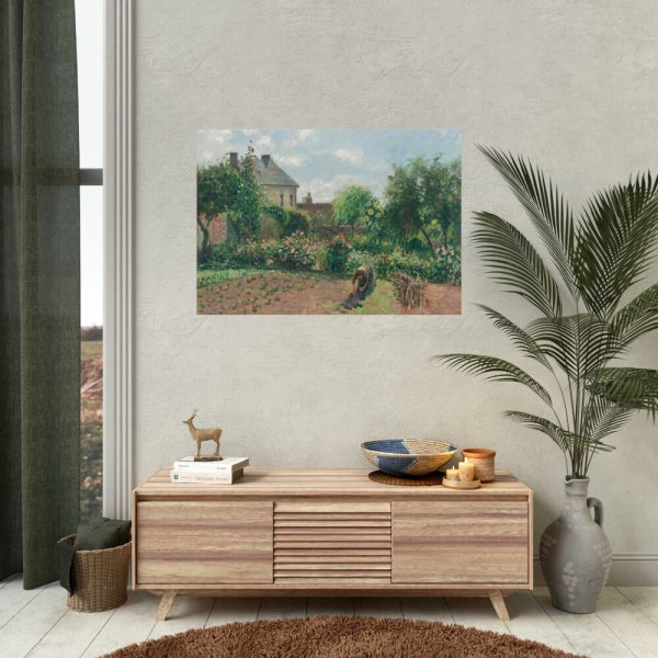 The Artist's Garden at Eragny by Camille Pissarro Poster