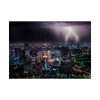 Lighting Strikes on a Stormy Night Over Bangkok's Skyline Poster