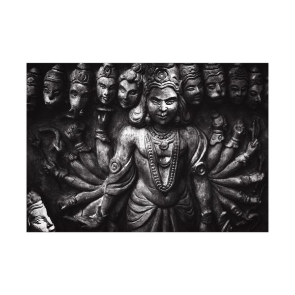 92409-201.jpg Lord Vishnu, Hindu Religion Sculptures Poster