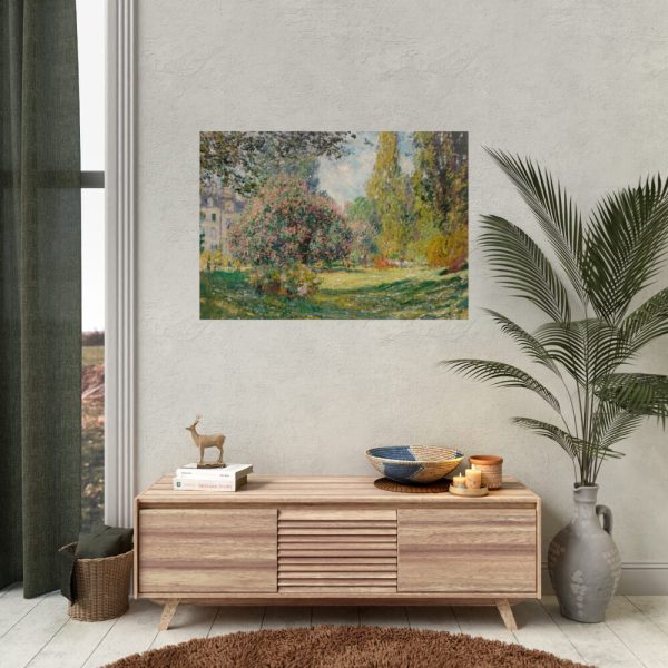 Landscape The Parc Monceau by Claude Monet Poster