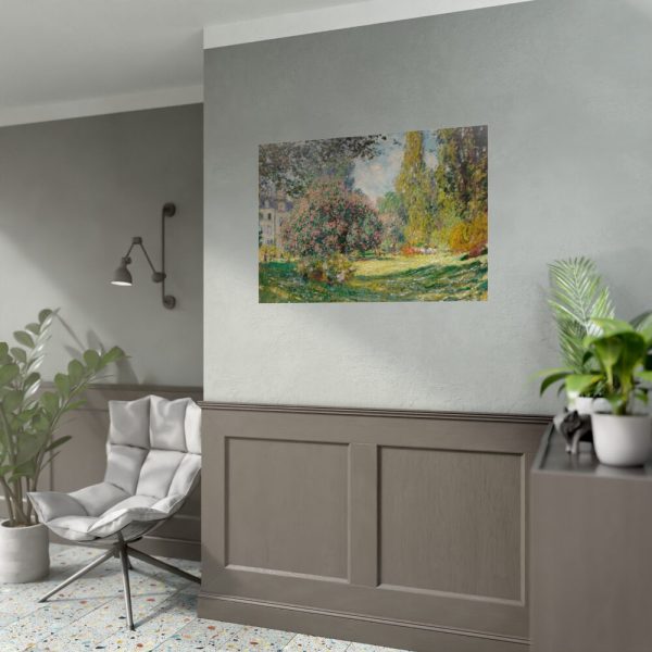 Landscape The Parc Monceau by Claude Monet Poster