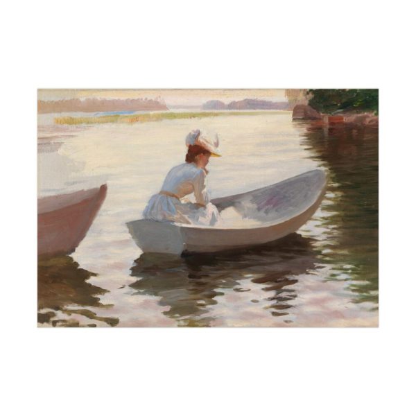 92409-252.jpg Woman in a Rowing Boat by Albert Edelfelt Poster