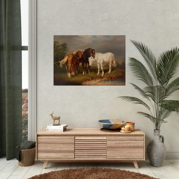92409-4.jpg Horses after Carl Wahlbom by Magnus Von Wright Poster
