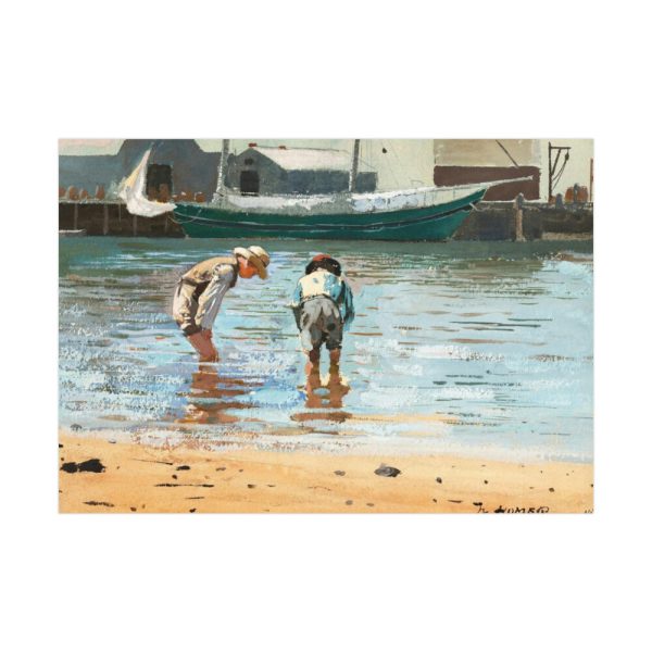 92409-66.jpg Boys Wading by Winslow Homer Poster