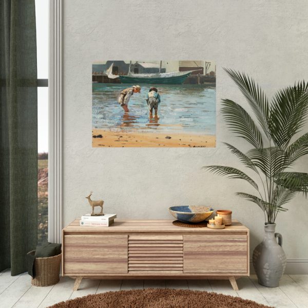 92409-67.jpg Boys Wading by Winslow Homer Poster