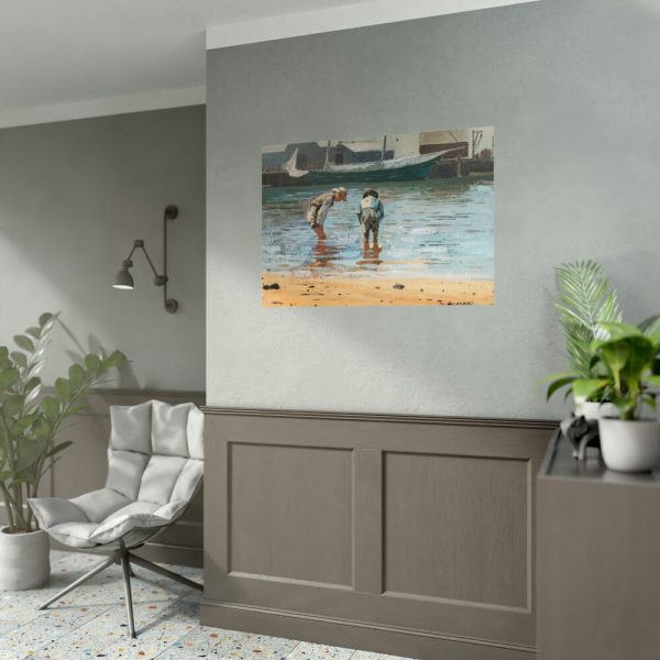 92409-68.jpg Boys Wading by Winslow Homer Poster