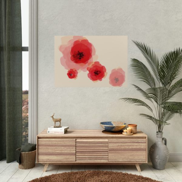 92409-73.jpg Red Flower Art Poster