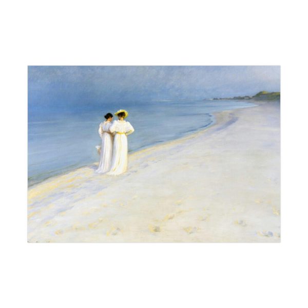92409-75.jpg Summer evening on Skagen's Beach by Peder Severin Kroyer Poster