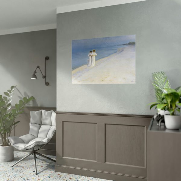 92409-77.jpg Summer evening on Skagen's Beach by Peder Severin Kroyer Poster