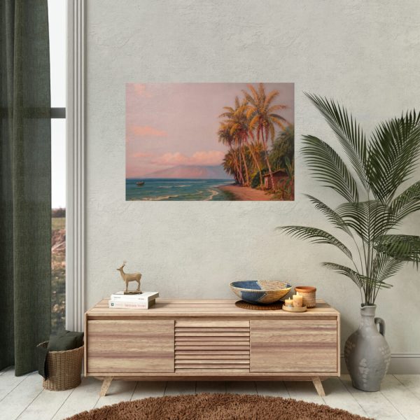 92409-82.jpg Lahaina Beach - West Maui by D. Howard Hitchcock Poster