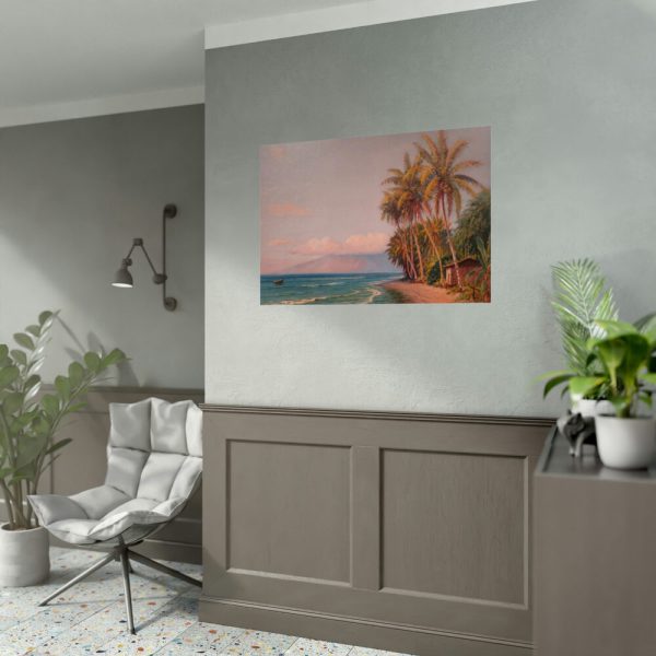92409-83.jpg Lahaina Beach - West Maui by D. Howard Hitchcock Poster