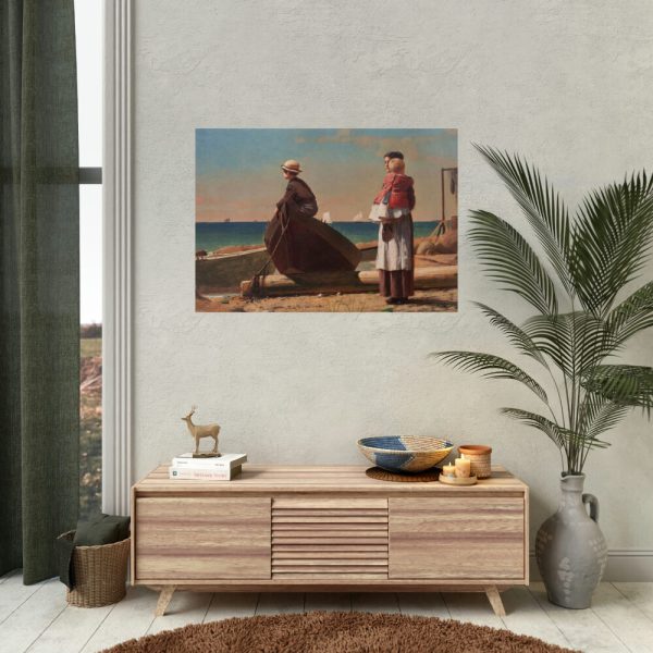 92409-88.jpg Dad's Coming by Winslow Homer Poster