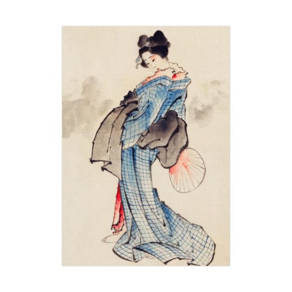 92410-117.jpg Woman Wearing Kimono by Katsushika Hokusai Poster