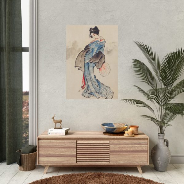 92410-118.jpg Woman Wearing Kimono by Katsushika Hokusai Poster
