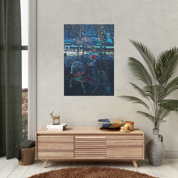 Riding couple by Wassily Kandinsky Poster